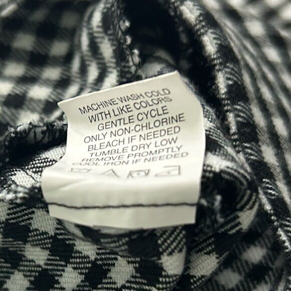 Eyeshadow Black White Gingham Check Mini Skirt Sz 3 Dark Academia Preppy Grunge - Picture 8 of 9